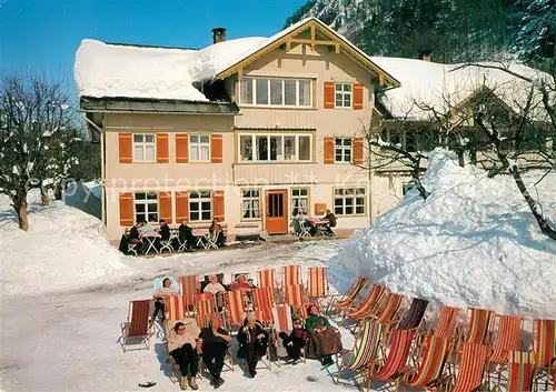 AK / Ansichtskarte Spielmannsau Berggasthof in der Wintersonne Spielmannsau