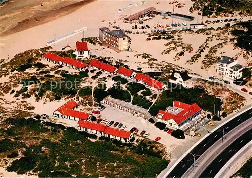 AK / Ansichtskarte De_Panne Strand Motel au bord de la mer vue aerienne De_Panne