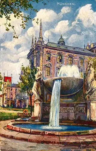 AK / Ansichtskarte Muenchen Nornenbrunnen Muenchen