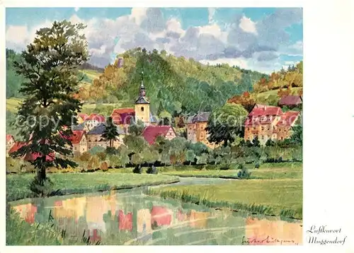 AK / Ansichtskarte Muggendorf_Fraenkische_Schweiz Kuenstlerkarte nach Aquarellen von Gustav Luettgens Muggendorf_Fraenkische