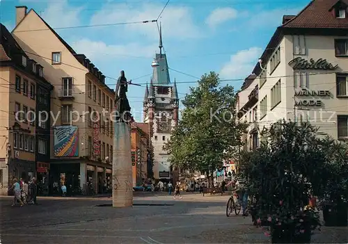 AK / Ansichtskarte Freiburg_Breisgau Martinstor Bertoldsbrunnen Freiburg Breisgau