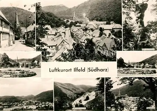 AK / Ansichtskarte Ilfeld_Suedharz Panorama Kuranlagen Kurpark Obertor Brandesbachtal Ilfeld Suedharz