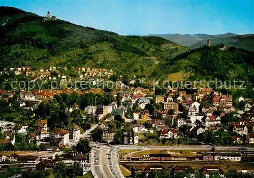 AK / Ansichtskarte Weinheim_Bergstrasse Fliegeraufnahme Wachenburg Burgruine Windeck Weinheim_Bergstrasse