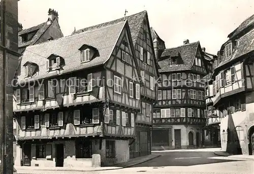 AK / Ansichtskarte Colmar_Haut_Rhin_Elsass Rue des Marchants Auberge du Fer Rouge Altstadt Fachwerkhaeuser Colmar_Haut_Rhin_Elsass