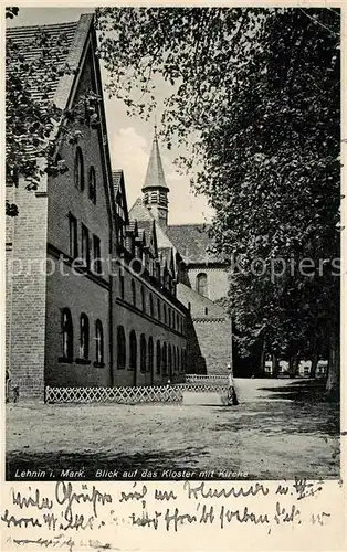 AK / Ansichtskarte Lehnin Kloster mit Kirche Lehnin