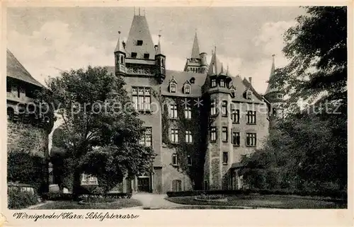 AK / Ansichtskarte Wernigerode_Harz Schlossterrasse Wernigerode Harz