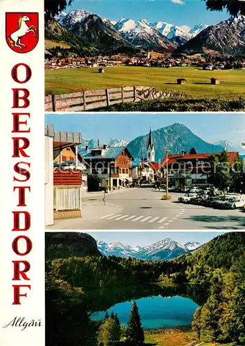 Oberstdorf Stadtansicht See Panorama Oberstdorf