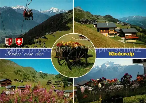 Riederalp Bergdorf Alpenpanorama Riederalp