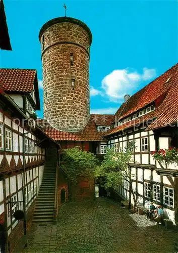 AK / Ansichtskarte Witzenhausen Burg Ludwigstein Innenhof Witzenhausen