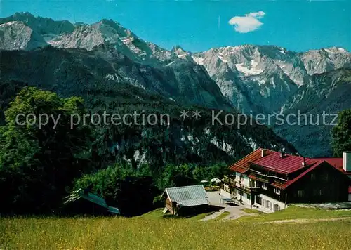 AK / Ansichtskarte Garmisch Partenkirchen Berggasthof Eckbauer  Garmisch Partenkirchen