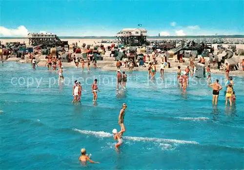 AK / Ansichtskarte St_Peter Ording Boehler Strand St_Peter Ording