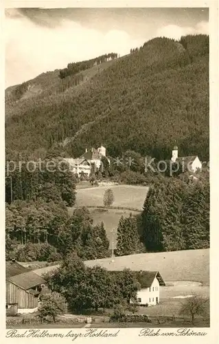 AK / Ansichtskarte Bad_Heilbrunn Blick von Schoenau Bad_Heilbrunn