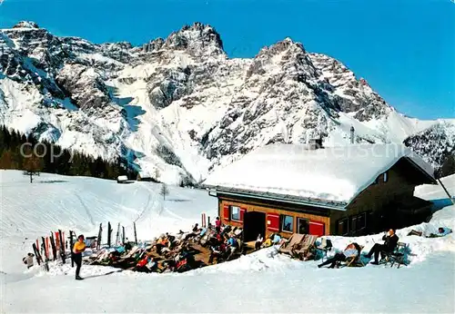 AK / Ansichtskarte Sexten_Sesto_Suedtirol Rifugio Rudi Huette Winter Sexten_Sesto_Suedtirol