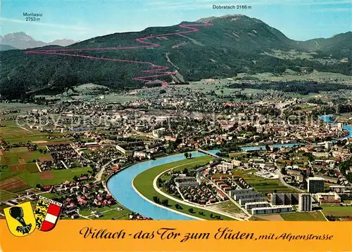 AK / Ansichtskarte Villach_Kaernten Fliegeraufnahme Villach_Kaernten