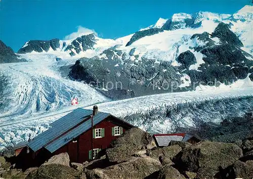 AK / Ansichtskarte Bovalhuette Piz Palue Persgletscher Bovalhuette