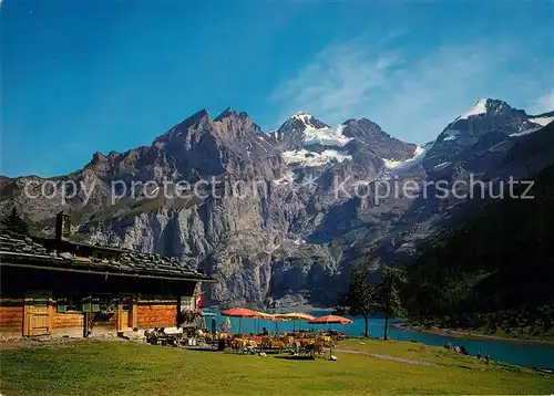 AK / Ansichtskarte Bluemlisalp_BE Oschinensee  Bluemlisalp BE