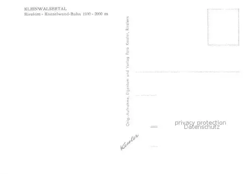 AK / Ansichtskarte Riezlern_Kleinwalsertal_Vorarlberg Kanzelwand Bergbahn Blick ins Tal Riezlern_Kleinwalsertal