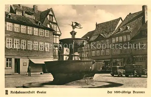 AK / Ansichtskarte Goslar 1000jaehriger Brunnen Goslar