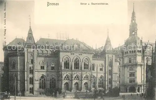 AK / Ansichtskarte Bremen Boerse und Baumwollboerse Bremen