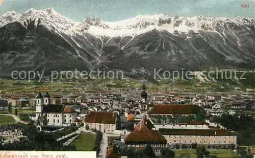 AK / Ansichtskarte Innsbruck Blick vom Berg Isel Innsbruck