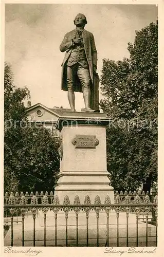 AK / Ansichtskarte Braunschweig Lessing Denkmal Braunschweig