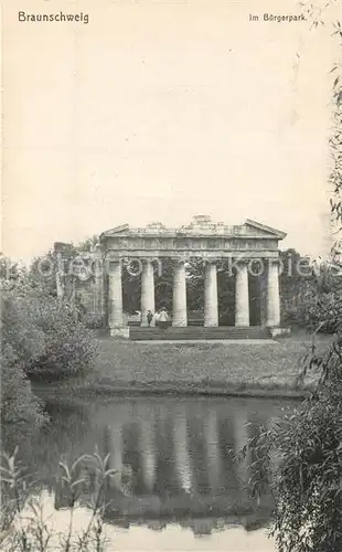 AK / Ansichtskarte Braunschweig Im Buergerpark Braunschweig