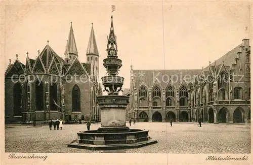 AK / Ansichtskarte Braunschweig Altstadtmarkt Braunschweig