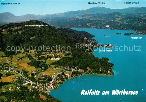 AK / Ansichtskarte Reifnitz_Woerthersee Fliegeraufnahme Reifnitz Woerthersee