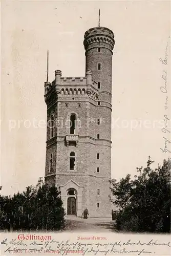 AK / Ansichtskarte Goettingen_Niedersachsen Bismarckturm Goettingen Niedersachsen