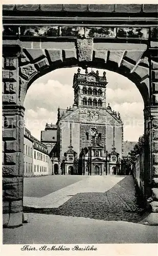 AK / Ansichtskarte Trier St Mathias Basilika Trier