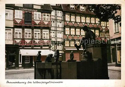 AK / Ansichtskarte Braunschweig Eulenspiegelbrunnen Braunschweig