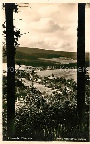 AK / Ansichtskarte Altenau_Harz Blick vom Schwarzenberg Altenau Harz