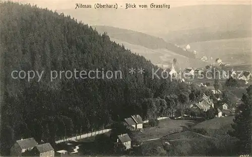 AK / Ansichtskarte Altenau_Harz Blick vom Grasstieg Altenau Harz