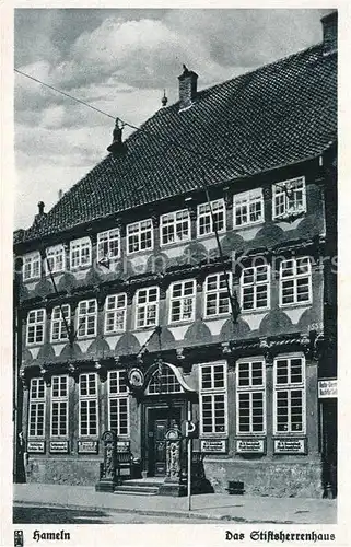 AK / Ansichtskarte Hameln_Weser Das Stiftsherrenhaus Hameln Weser