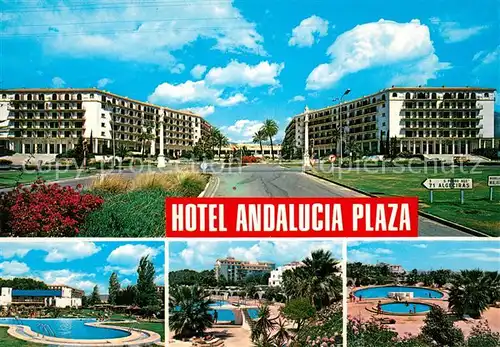 AK / Ansichtskarte Marbella_Andalucia Hotel Andalucia Plaza Swimming Pool Marbella_Andalucia
