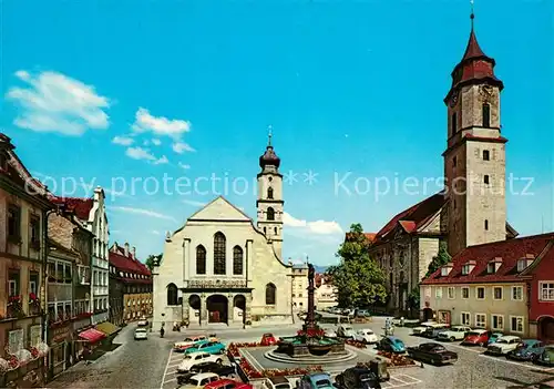 AK / Ansichtskarte Lindau_Bodensee Marktplatz mit Stadtsparkasse Lindau Bodensee