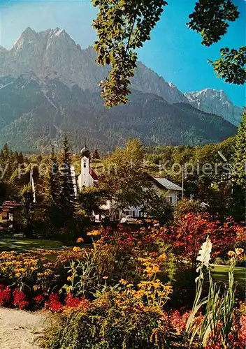 AK / Ansichtskarte Grainau Kurpark Zugspitze Waxenstein Grainau