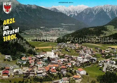 AK / Ansichtskarte Arzl_Pitztal Fliegeraufnahme Arzl Pitztal