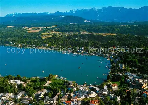 AK / Ansichtskarte Velden_Woerthersee Fliegeraufnahme Velden Woerthersee