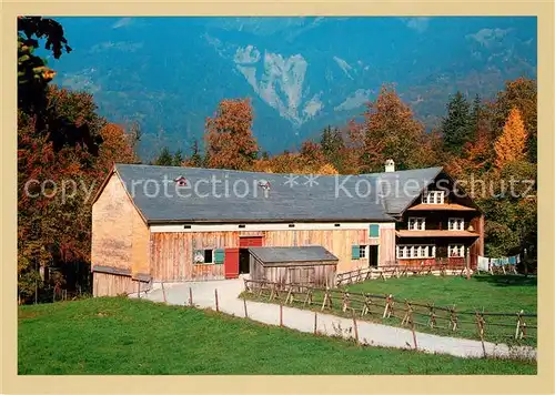 AK / Ansichtskarte Brienz_BE Freilichtbuehne Ballenberg Vielzweckhaus Herbststimmung Brienz_BE