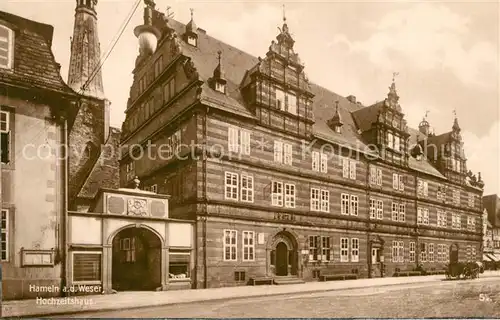 AK / Ansichtskarte Hameln_Weser Hochzeitshaus Hameln Weser