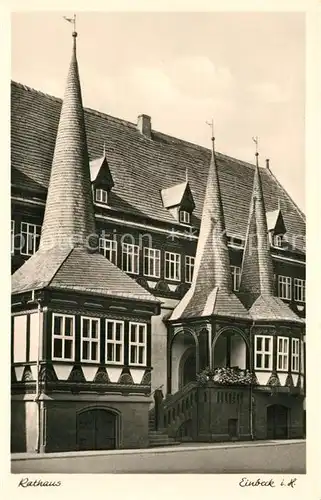 AK / Ansichtskarte Einbeck_Niedersachsen Rathaus Einbeck Niedersachsen