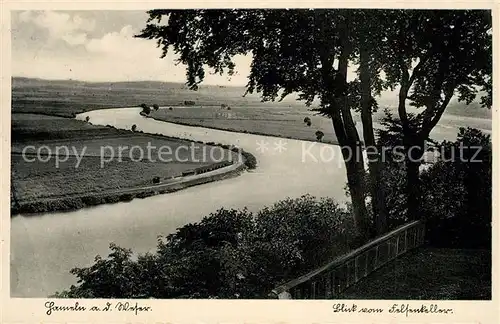 AK / Ansichtskarte Hameln_Weser Blick vom Felsenkeller Hameln Weser