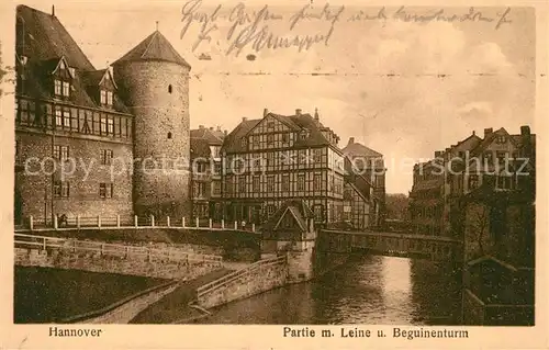 AK / Ansichtskarte Hannover Leinepartie mit Beguinenturm Hannover