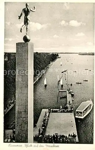 AK / Ansichtskarte Hannover Maschsee Obelisk Hannover