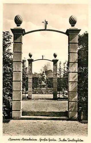 AK / Ansichtskarte Herrenhausen_Hannover Grosser Garten Sondergaerten Herrenhausen Hannover