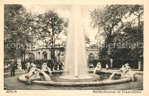 AK / Ansichtskarte Berlin Maerchenbrunnen im Friedrichshain Berlin