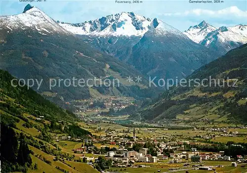 AK / Ansichtskarte Bad_Hofgastein Fliegeraufnahme mit Hohen Tauern Bad_Hofgastein