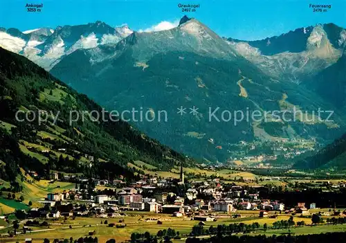 AK / Ansichtskarte Bad_Hofgastein Fliegeraufnahme mit Hohen Tauern Bad_Hofgastein