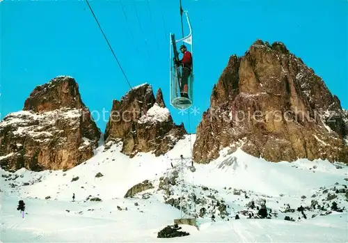 AK / Ansichtskarte Sellapass Gondelbahn Sellapass